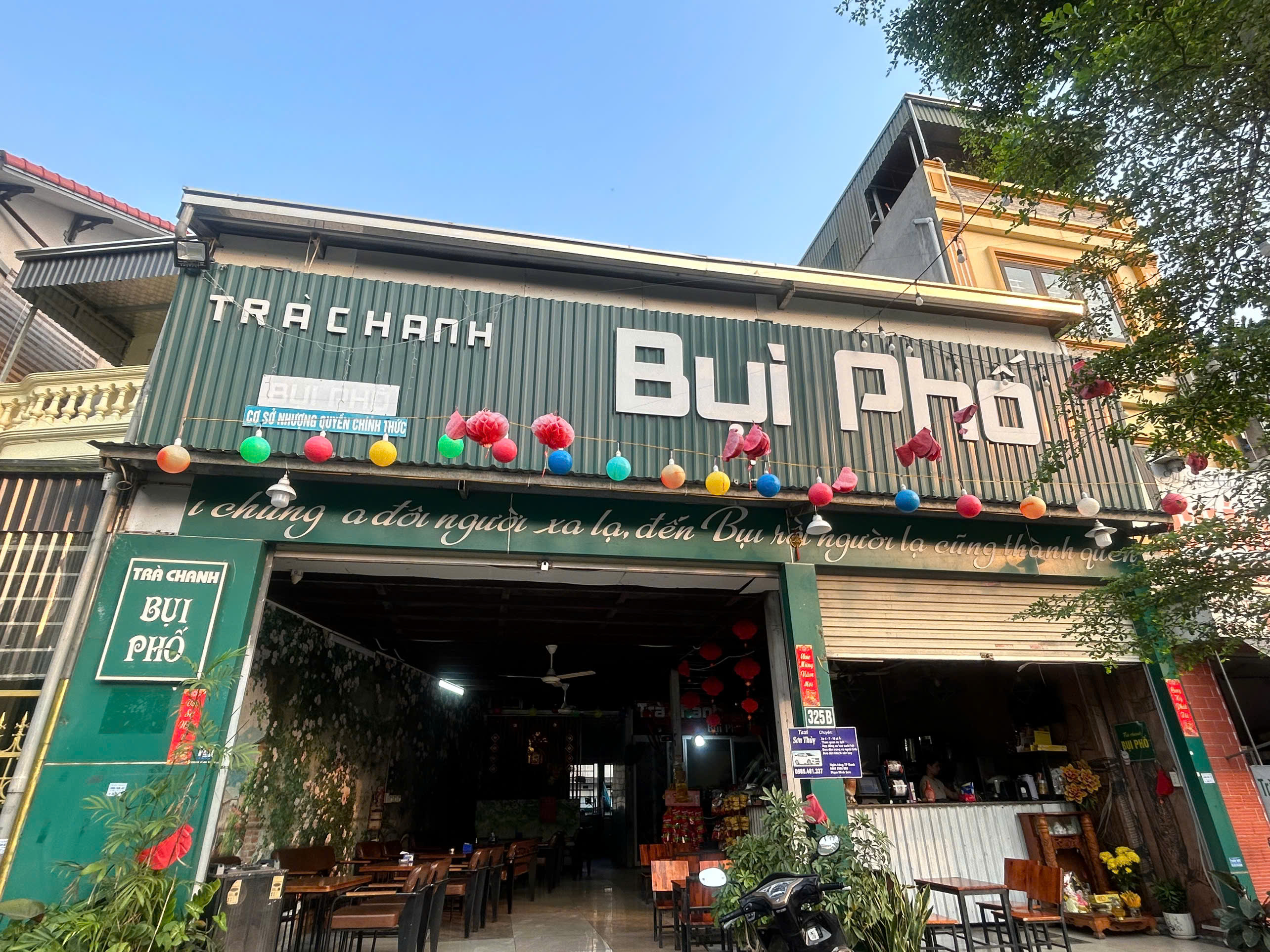 Trà chanh Bụi phố, phường Hà Tu